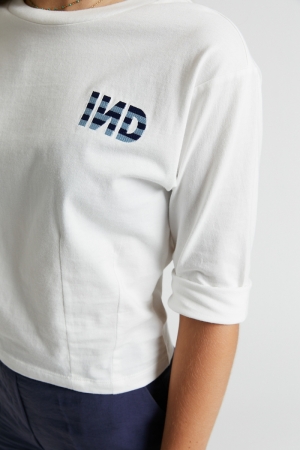 IND LS T-shirt Off white