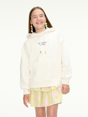 Oversized cannoli hoodie 105 - Off white