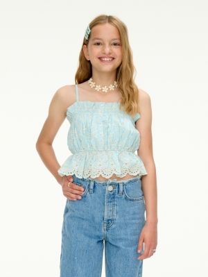Broderie anglaise top 205 - Washed se