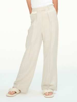 Cotton-linen pants 592 - Linen str